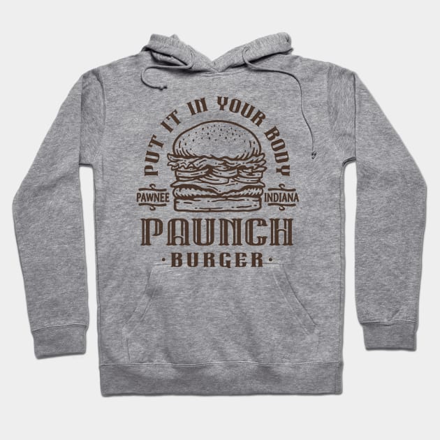 Paunch Burger Hoodie by CoDDesigns